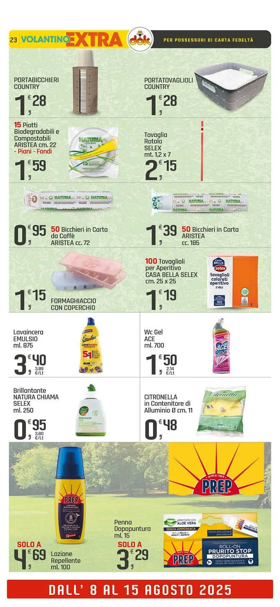 Volantino Supermercati Dok da 8 agosto a 15 agosto di 2025 - Pagina del volantino 23