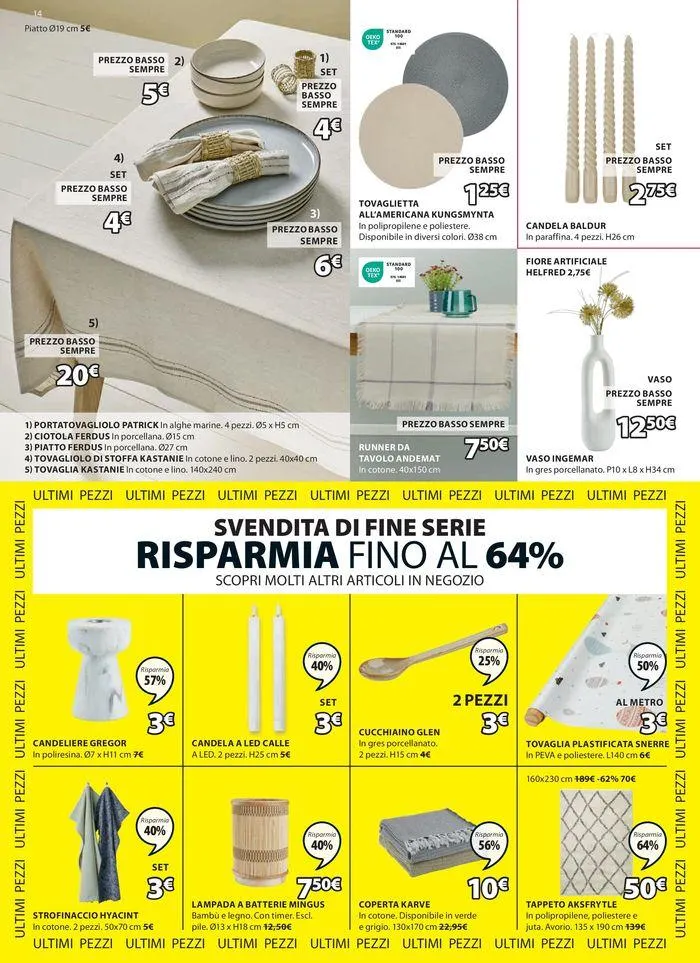 Saldi estivi da 25 luglio a 14 agosto di 2024 - Pagina del volantino 14