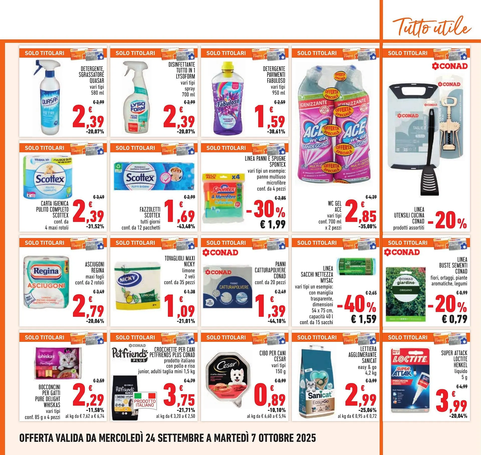 Volantino Conad da 24 settembre a 7 ottobre di 2025 - Pagina del volantino 20