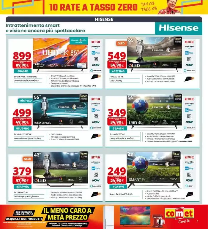 10 rate a tasso zero da Comet! da 10 ottobre a 20 ottobre di 2024 - Pagina del volantino 5