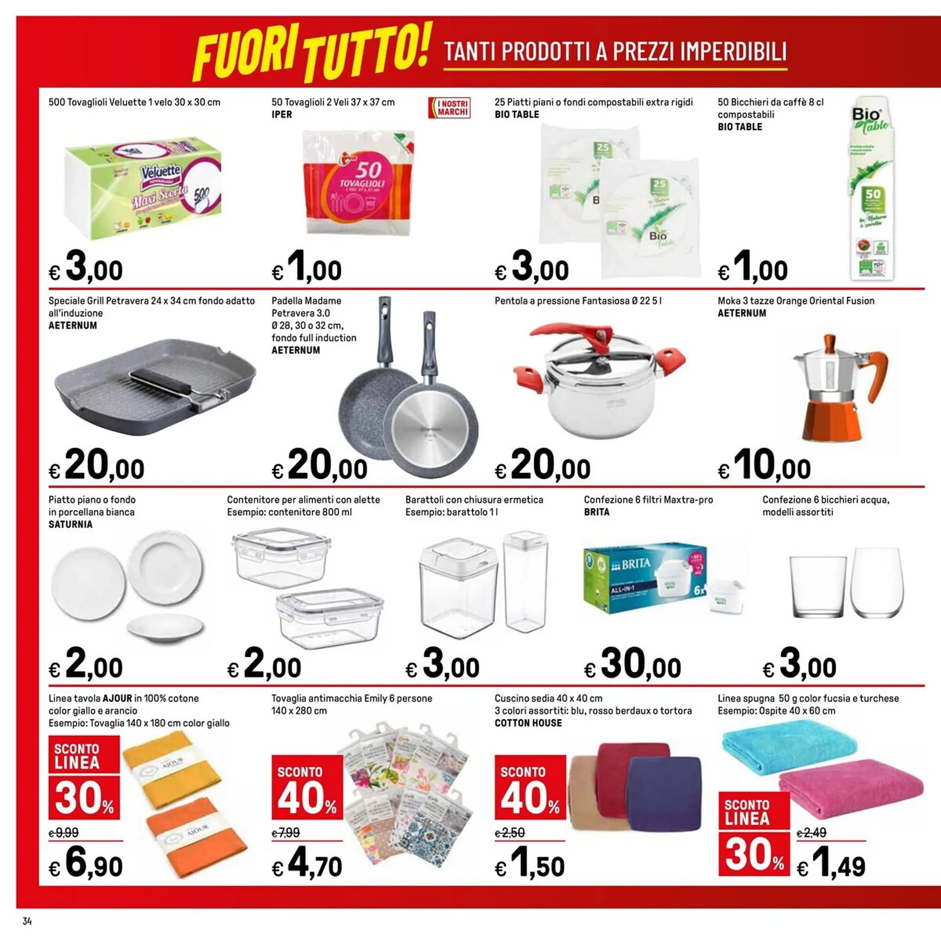 Volantino Iper La Grande da 18 agosto a 30 agosto di 2023 - Pagina del volantino 34
