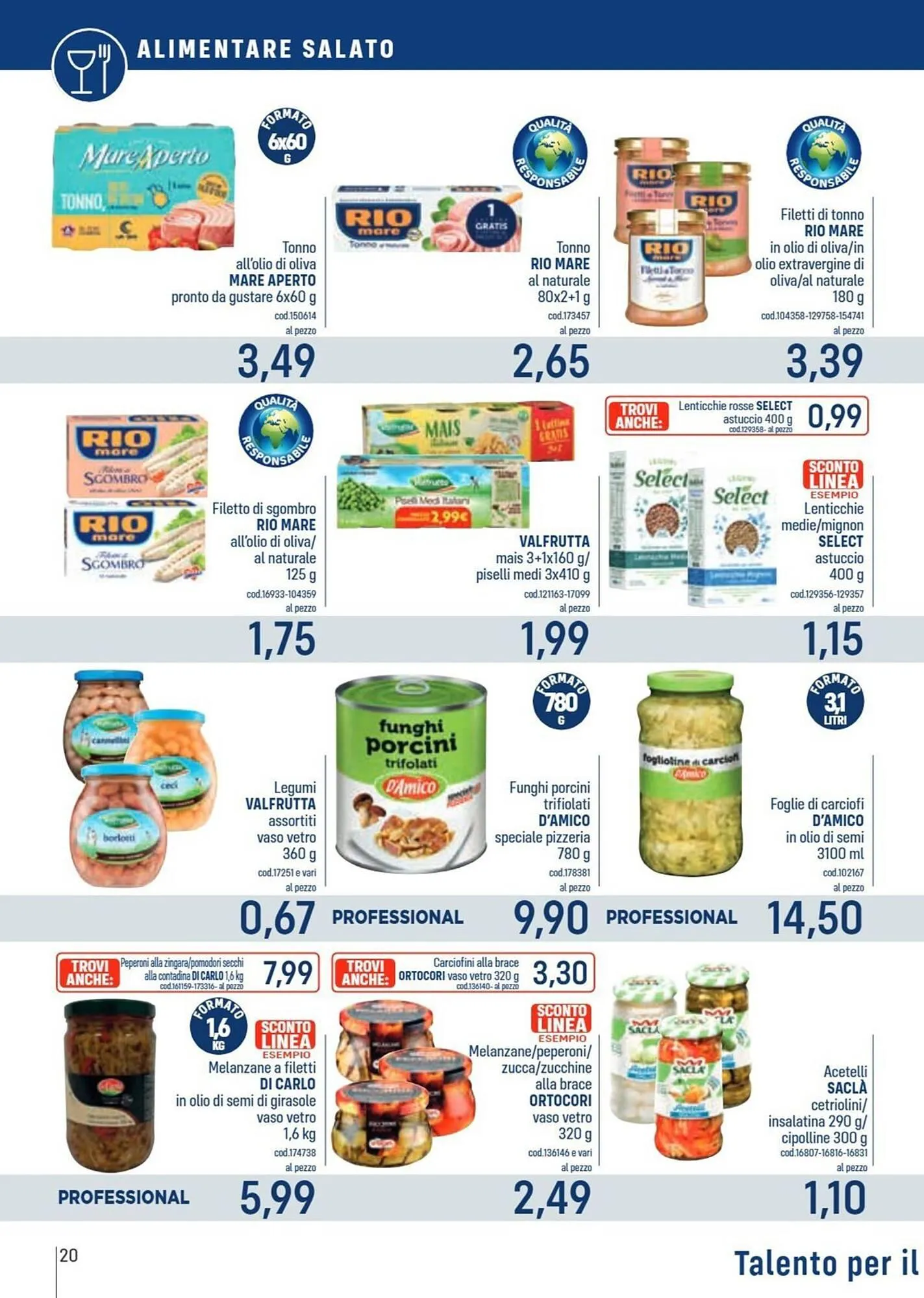 Volantino Talento Professional Store da 22 dicembre a 4 gennaio di 2026 - Pagina del volantino 20