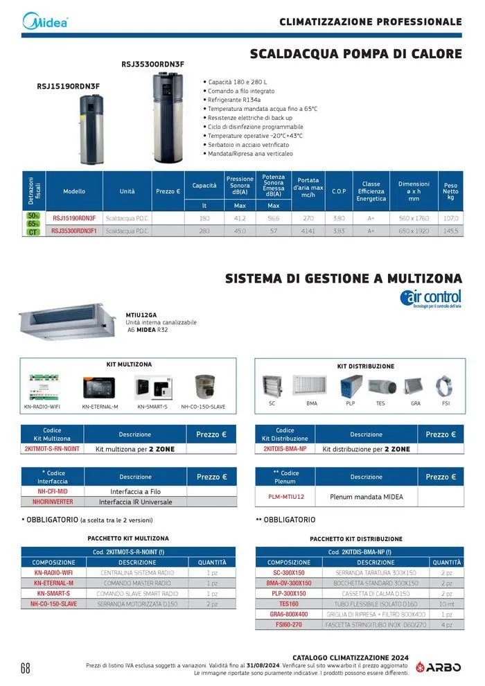 Catalogo climatizzazione 2024 da 17 maggio a 31 dicembre di 2024 - Pagina del volantino 68
