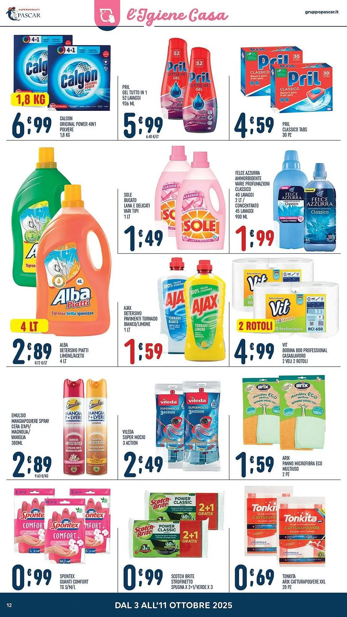 Volantino Gruppo Pascar da 3 ottobre a 11 ottobre di 2025 - Pagina del volantino 12