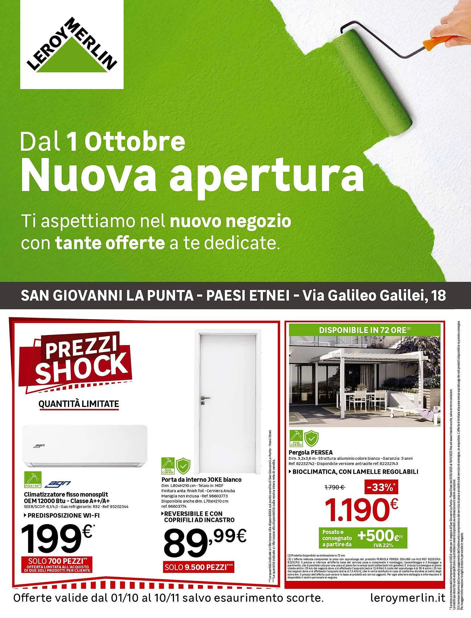 volantino Leroy Merlin da 30 settembre a 10 novembre di 2025 - Pagina del volantino 1