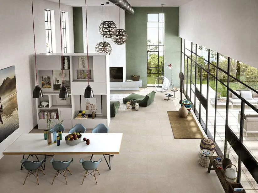 Piastrella Limestone Sand Stone 9,5mm 2a Scelta 60X120 Gres Effetto Pietra Crema