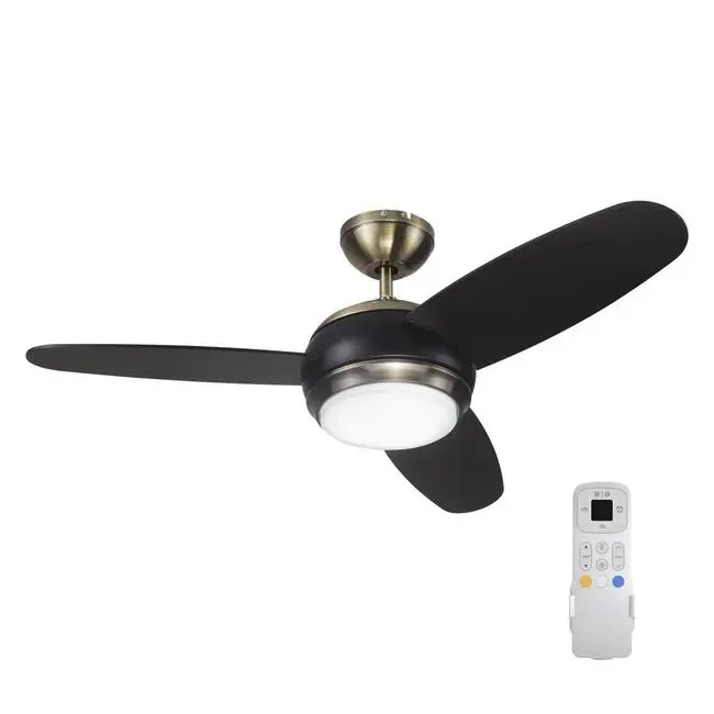 Ventilatore da soffitto Villar nero , D. 106 cm INSPIRE