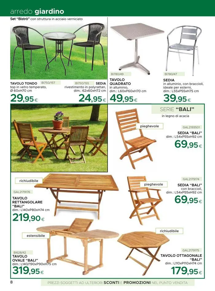Catalogo giardino 2024 da 19 giugno a 31 agosto di 2024 - Pagina del volantino 8
