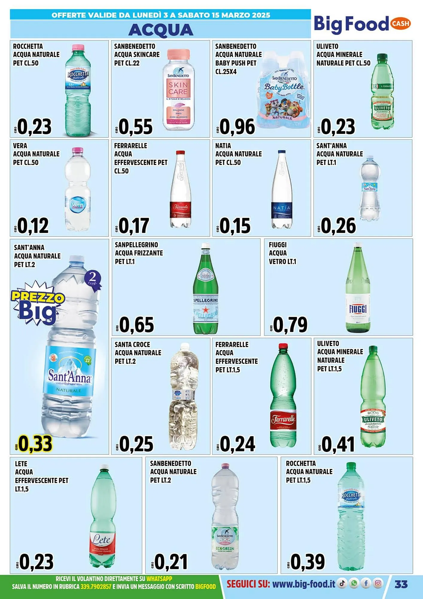 Volantino Big Food da 3 marzo a 15 marzo di 2025 - Pagina del volantino 33