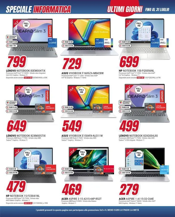 Ultimi giorni di 3x2 da Trony! da 25 luglio a 31 luglio di 2024 - Pagina del volantino 15