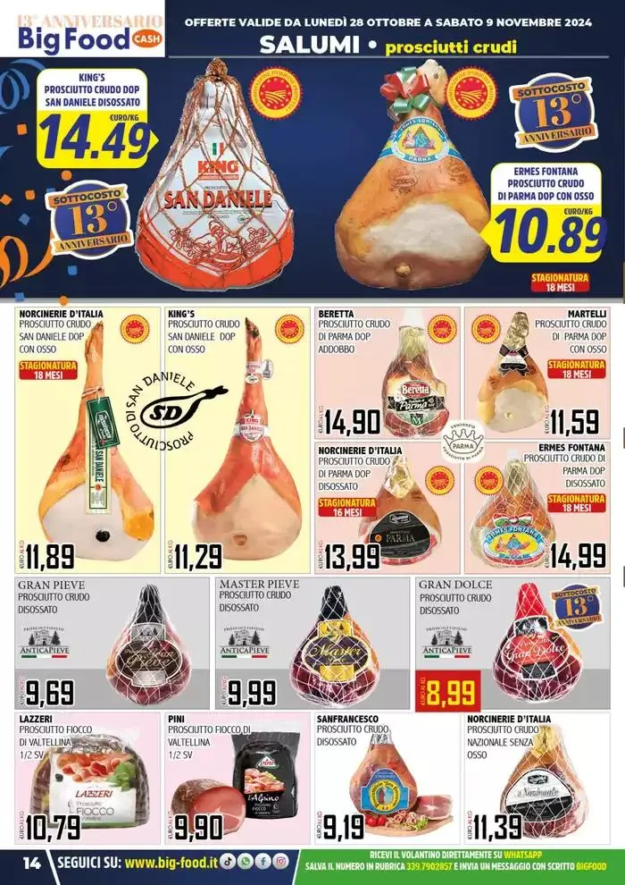 Festeggiamo il nostro 13 anniversario da 28 ottobre a 9 novembre di 2024 - Pagina del volantino 14