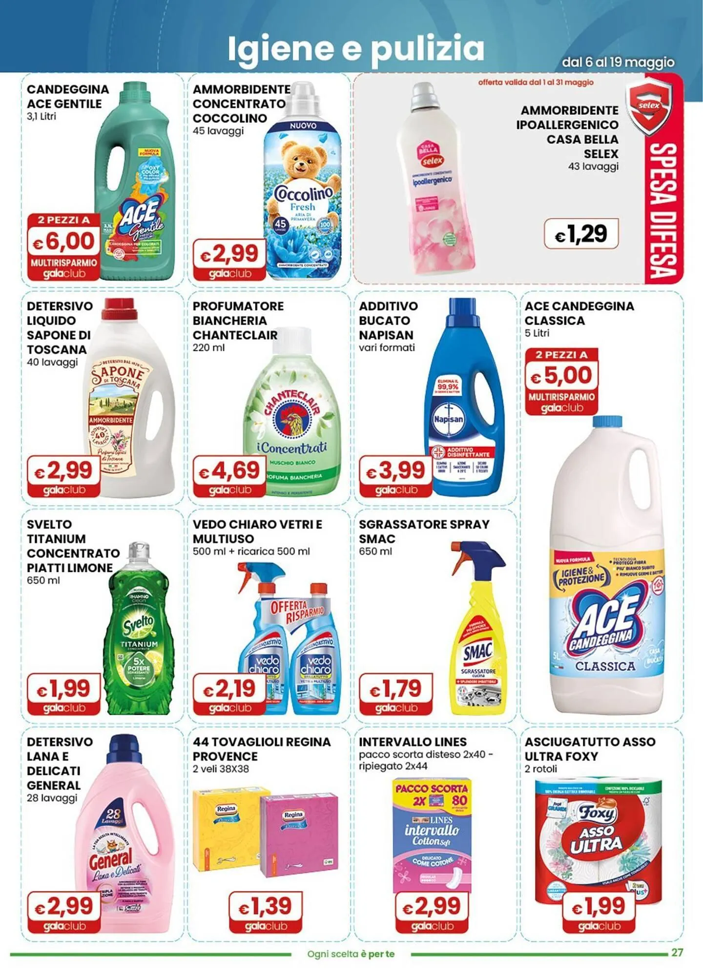Volantino Gala Supermercati da 6 maggio a 19 maggio di 2026 - Pagina del volantino 27