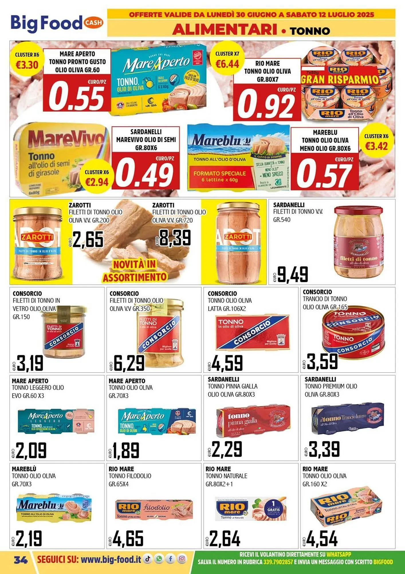 Volantino Big Food da 30 giugno a 12 luglio di 2025 - Pagina del volantino 34