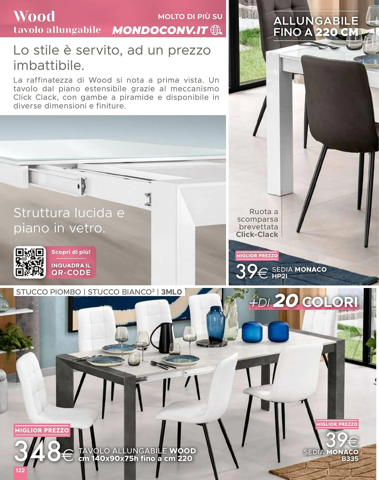 Volantino Mondo Convenienza da 1 aprile a 1 settembre di 2024 - Pagina del volantino 122