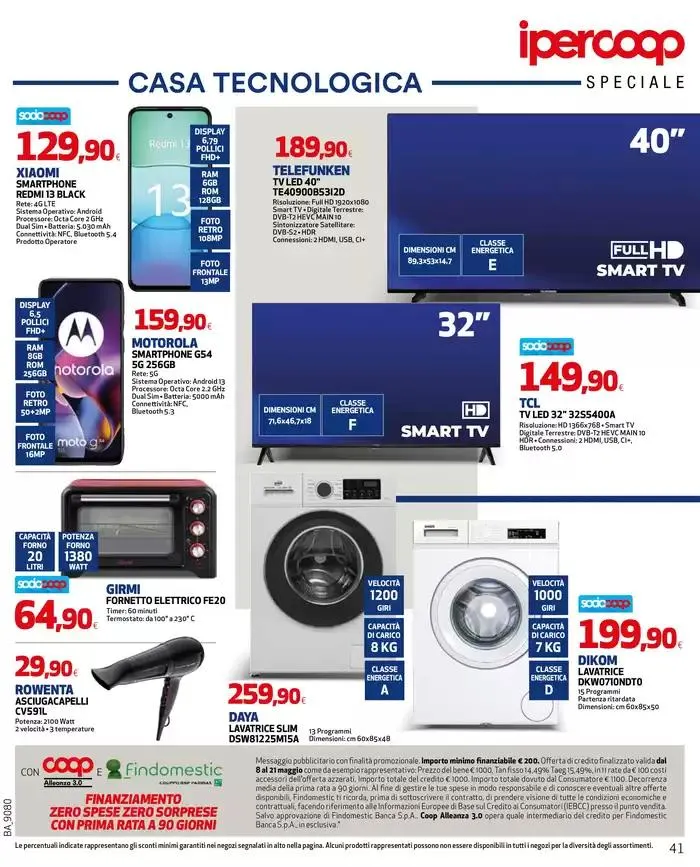 Grandi marche 30% 40% 50% da 8 maggio a 21 maggio di 2025 - Pagina del volantino 41