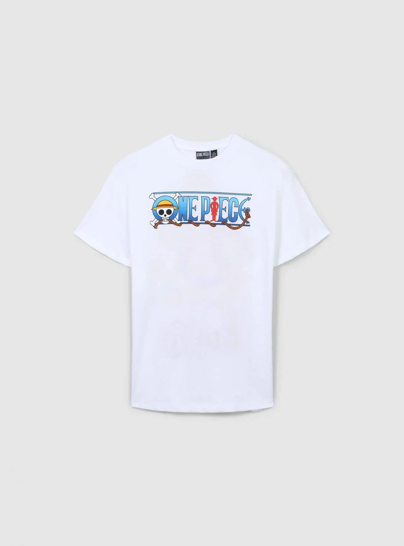 T-shirt stampa fronte/retro One Piece® Bianco ottico