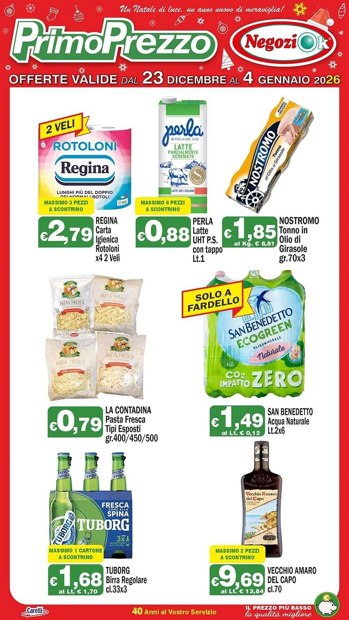 Volantino Primo Prezzo da 23 dicembre a 4 gennaio di 2026 - Pagina del volantino 1