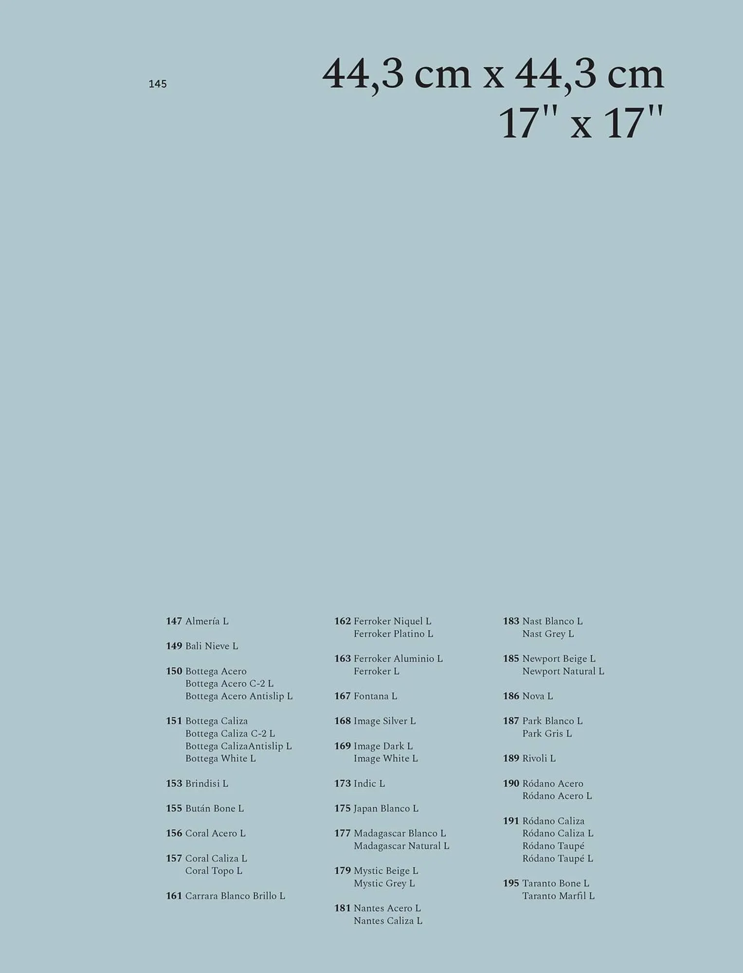 Catalogue Porcelanosa du 27 juin au 31 décembre 2025 - Catalogue page 145