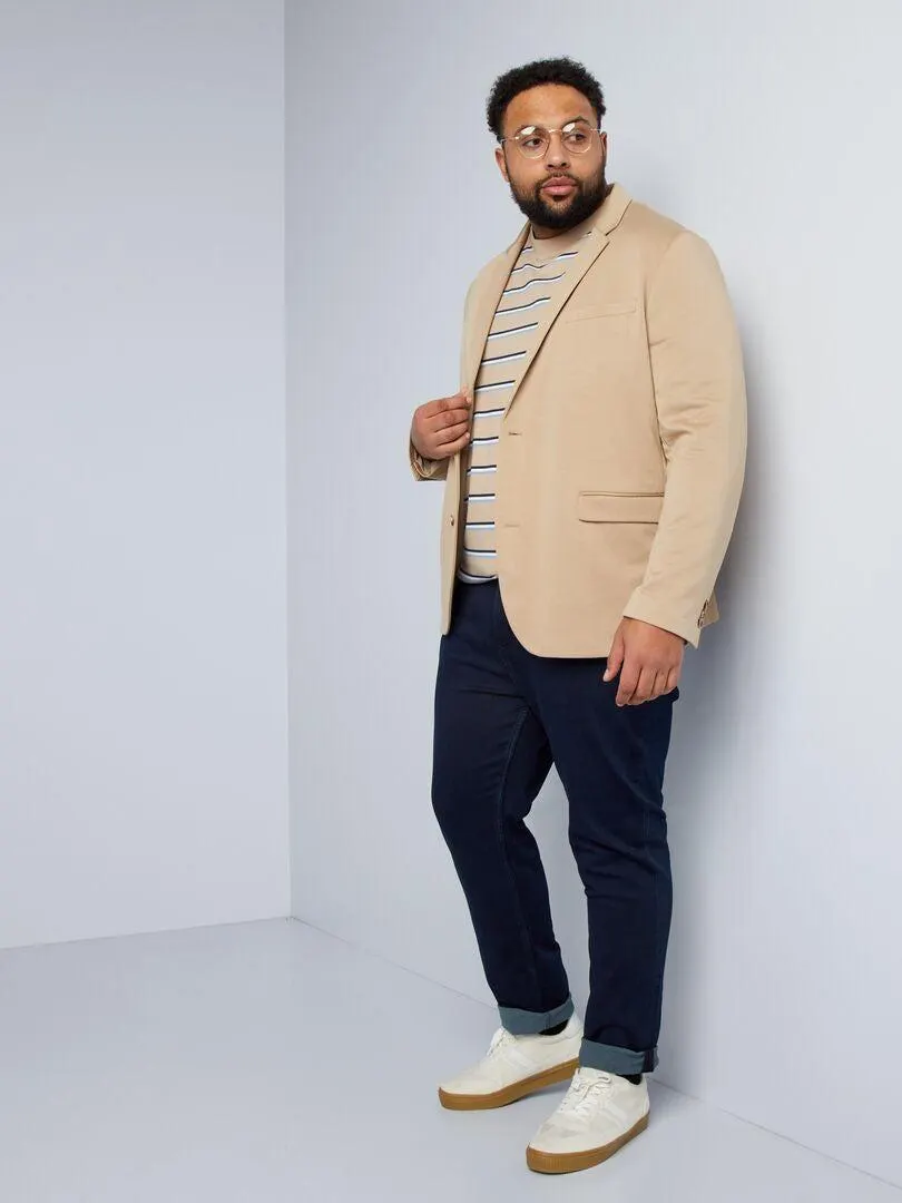 Giacca blazer slim - BEIGE