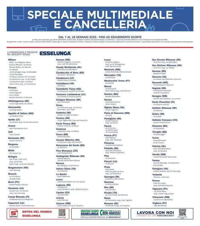 Multimediale e cancelleria da 7 gennaio a 18 gennaio di 2025 - Pagina del volantino 8