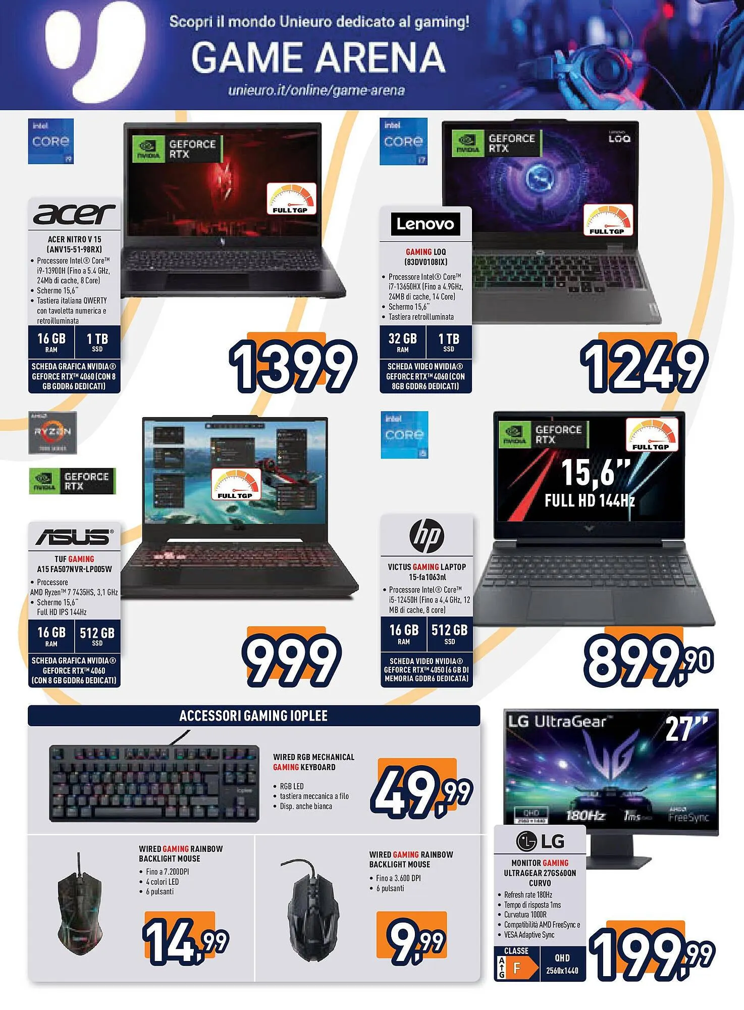 Volantino Unieuro da 30 gennaio a 13 febbraio di 2025 - Pagina del volantino 12