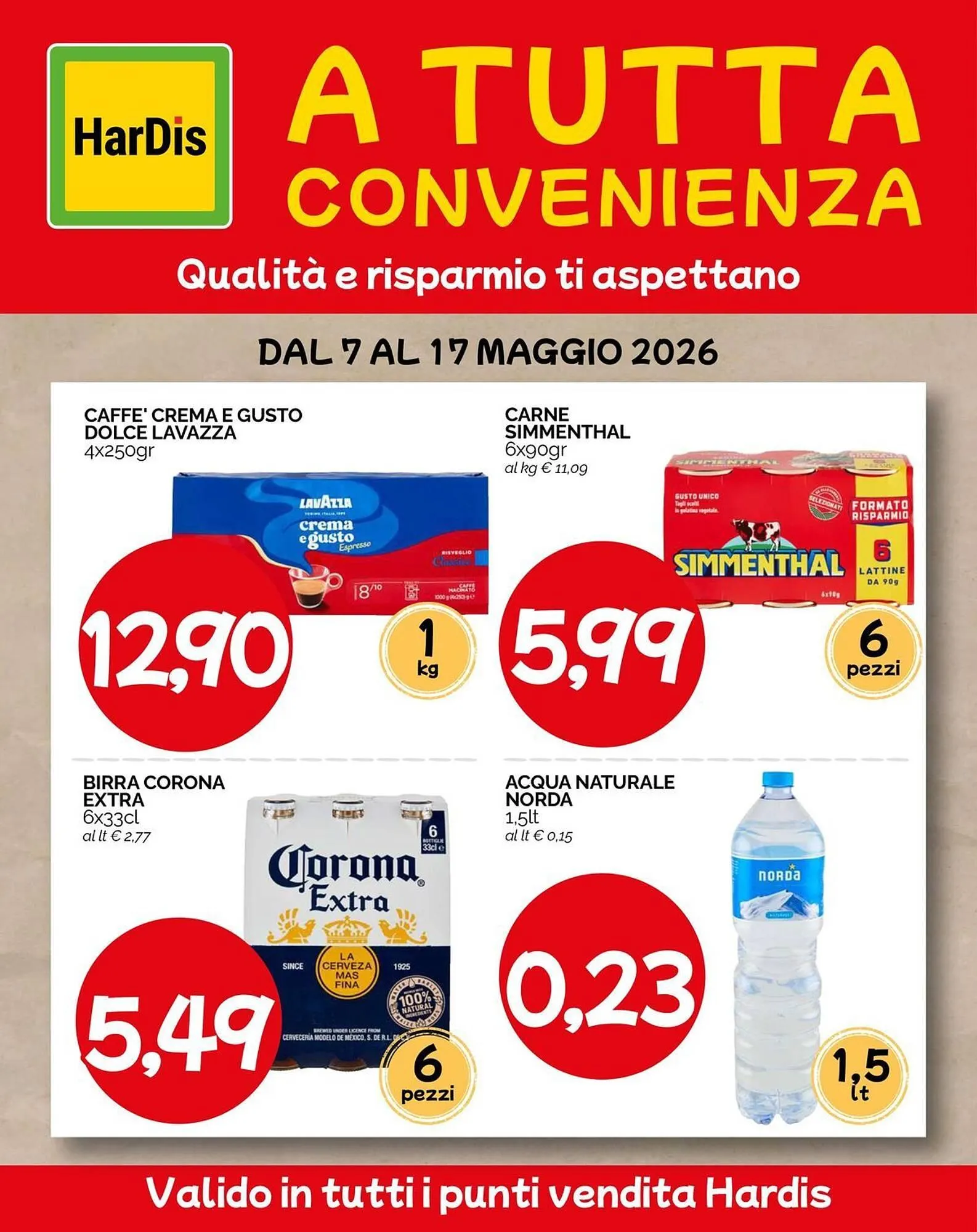 Volantino Hardis da 7 maggio a 17 maggio di 2026 - Pagina del volantino 1