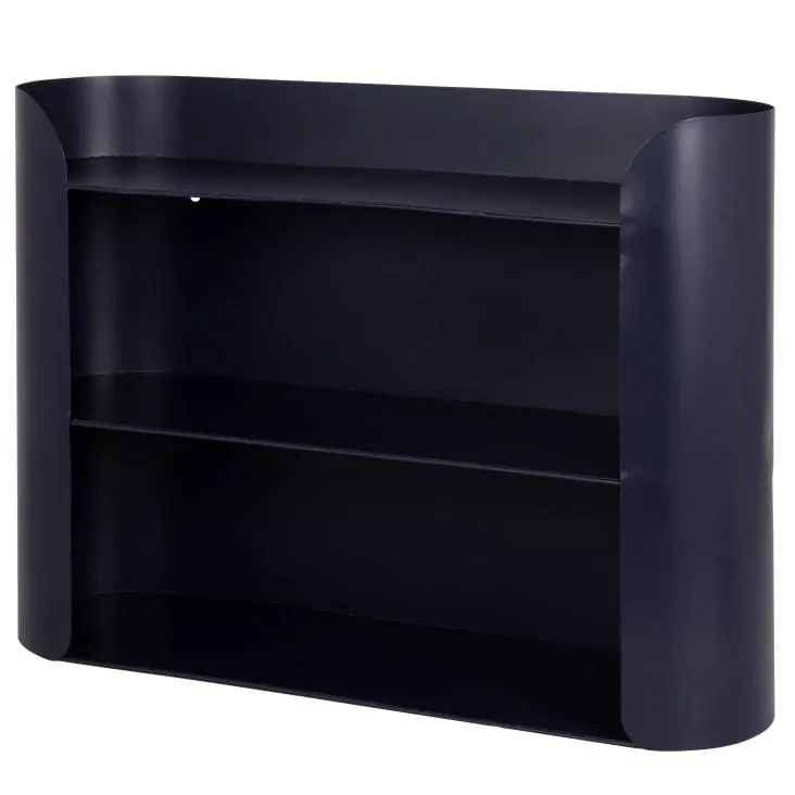 Scaffale in ferro riciclato blu