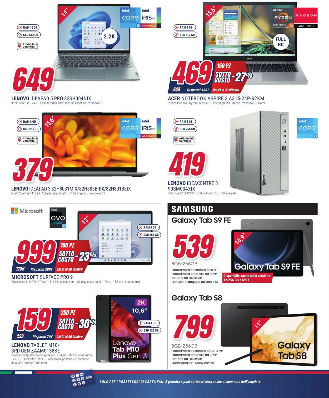 Trony - Roma Volantino attuale da 21 ottobre a 30 ottobre di 2023 - Pagina del volantino 9