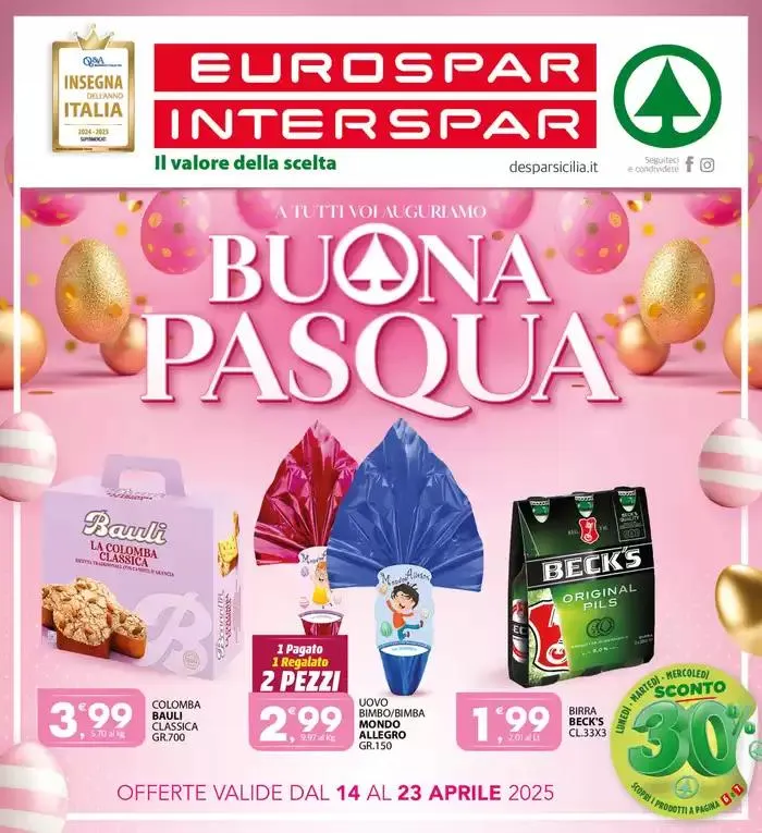 Buona Pasqua da 14 aprile a 23 aprile di 2025 - Pagina del volantino 1