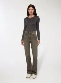 T-shirt basic maniche lunghe Antracite