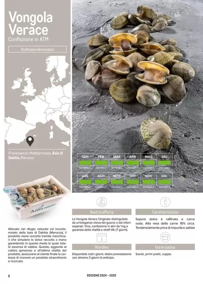 Catalogo Frutti di mare da 2 gennaio a 31 luglio di 2025 - Pagina del volantino 8