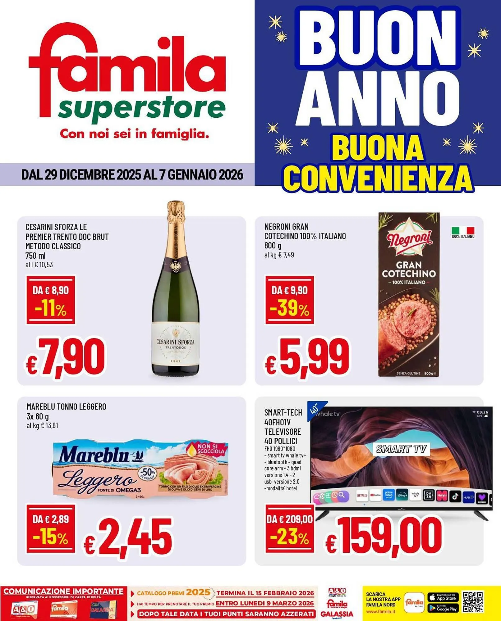 Volantino Famila Superstore da 29 dicembre a 7 gennaio di 2026 - Pagina del volantino 1