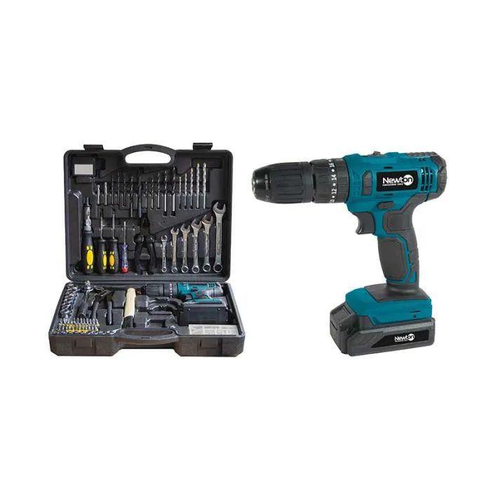 Newton Trapano avvitatore a percussione 20v 2 Ah in valigetta con 130 accessori