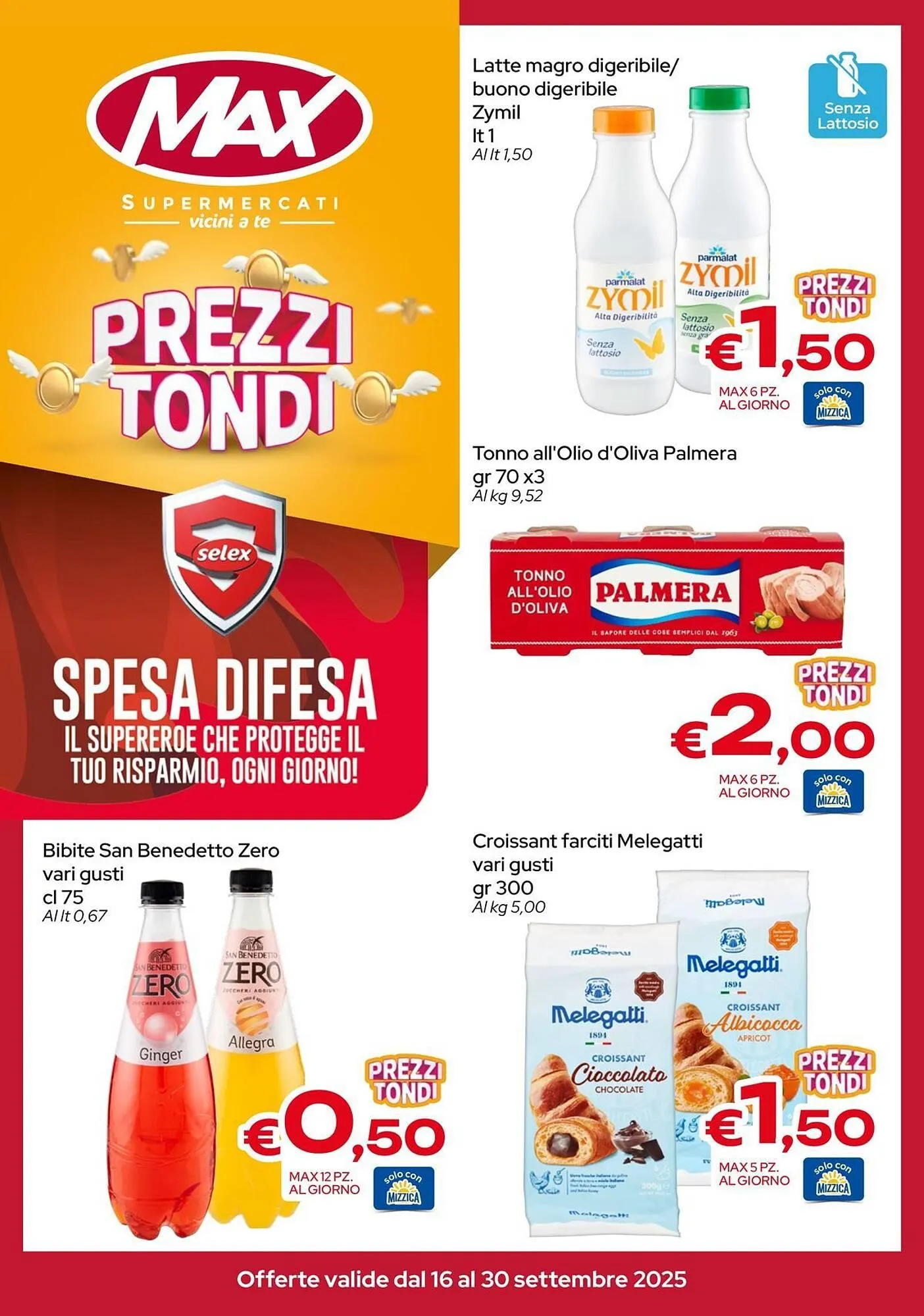 Volantino MAX Supermercati da 16 settembre a 30 settembre di 2025 - Pagina del volantino 1