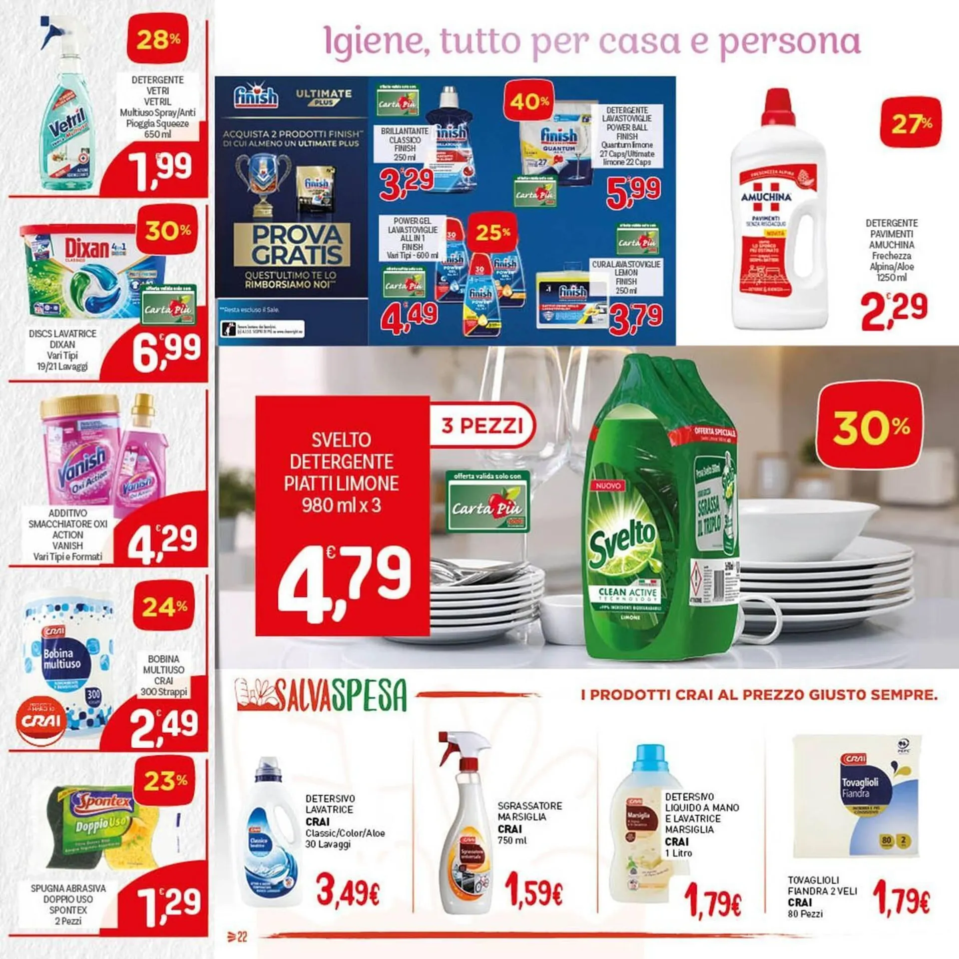 Volantino Crai da 29 maggio a 11 giugno di 2025 - Pagina del volantino 22