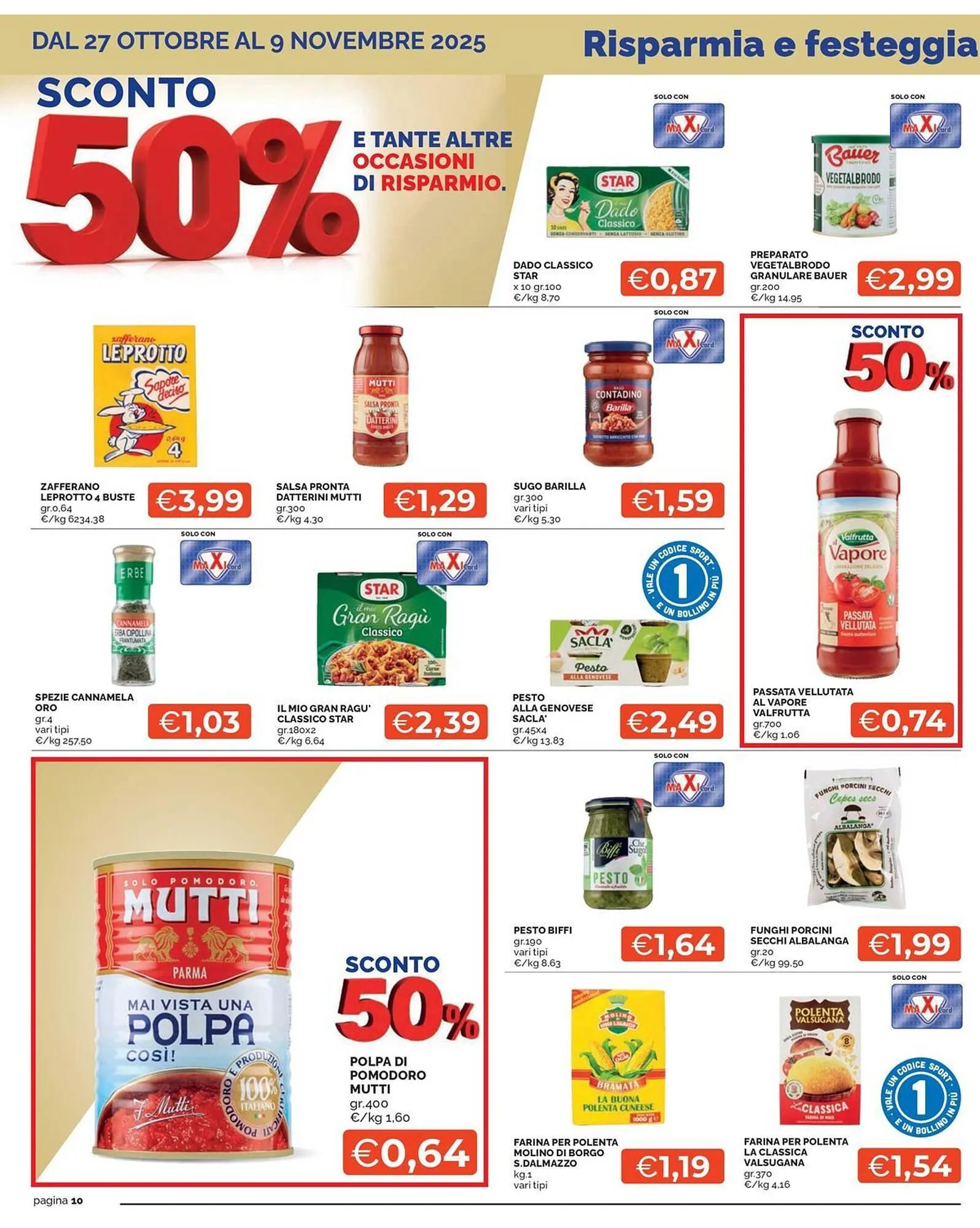 Volantino Maxisconto da 27 ottobre a 9 novembre di 2025 - Pagina del volantino 10