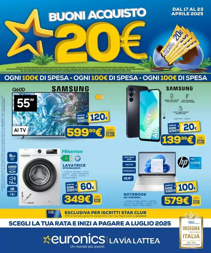 Buoni acquisti: 20 euro da 17 aprile a 23 aprile di 2025 - Pagina del volantino 1