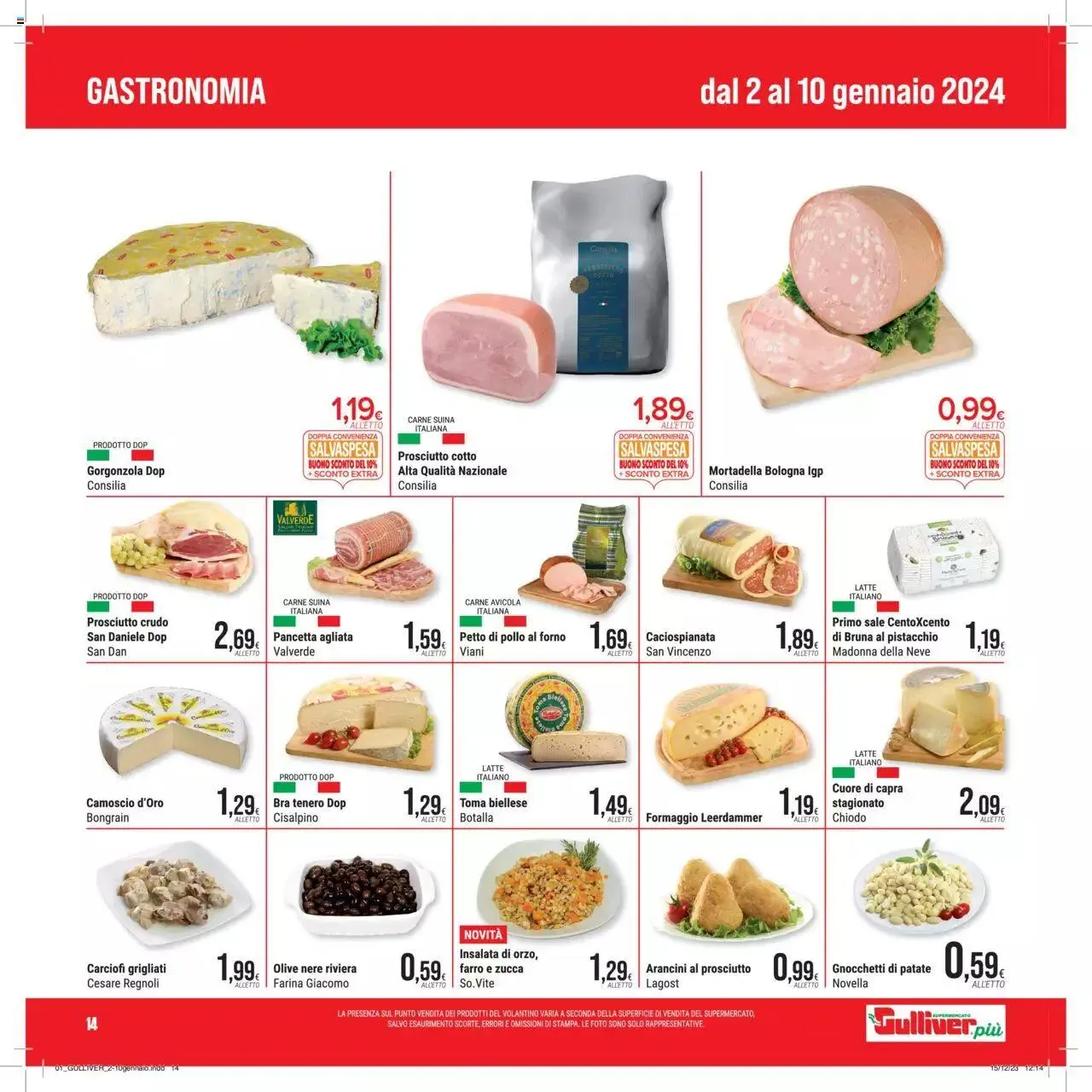 Volantino Gulliver da 2 gennaio a 10 gennaio di 2024 - Pagina del volantino 14