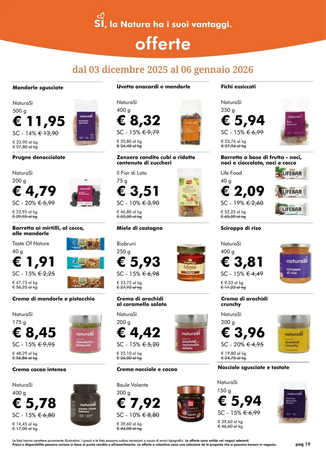 Natura Sì Volantino attuale da 1 dicembre a 1 gennaio di 2026 - Pagina del volantino 19