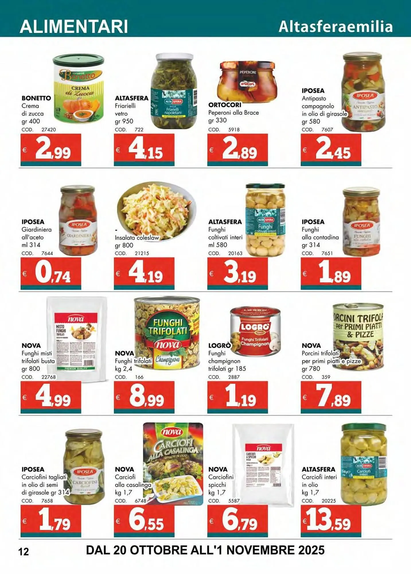 Volantino Altasfera da 20 ottobre a 1 novembre di 2025 - Pagina del volantino 12