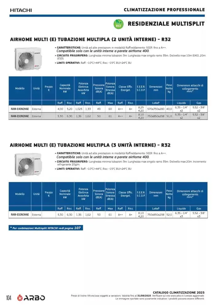 Catalogo Climatizzazione 2025 da 1 gennaio a 31 dicembre di 2025 - Pagina del volantino 104