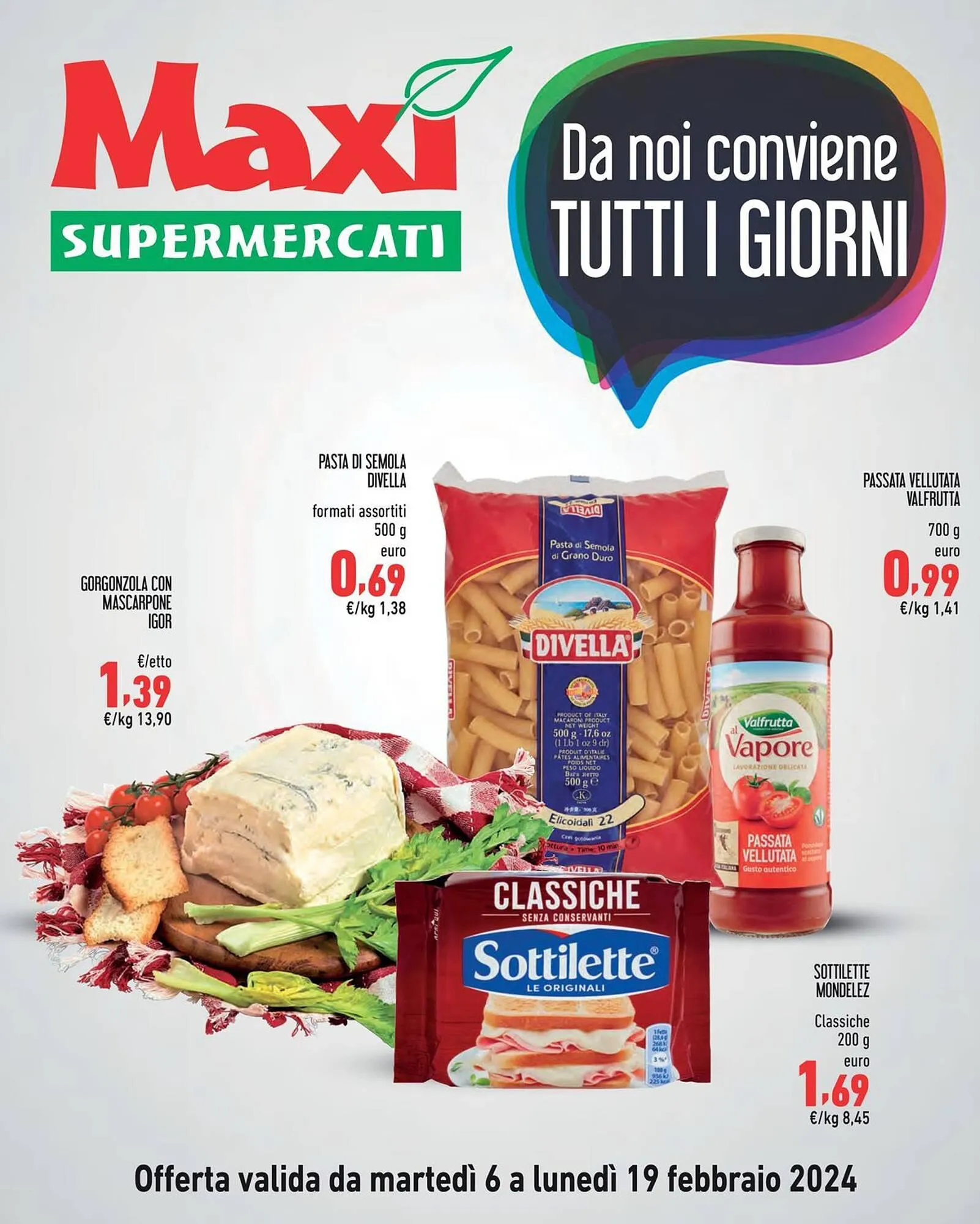 Volantino Maxi Supermercati da 6 febbraio a 19 febbraio di 2024 - Pagina del volantino 1