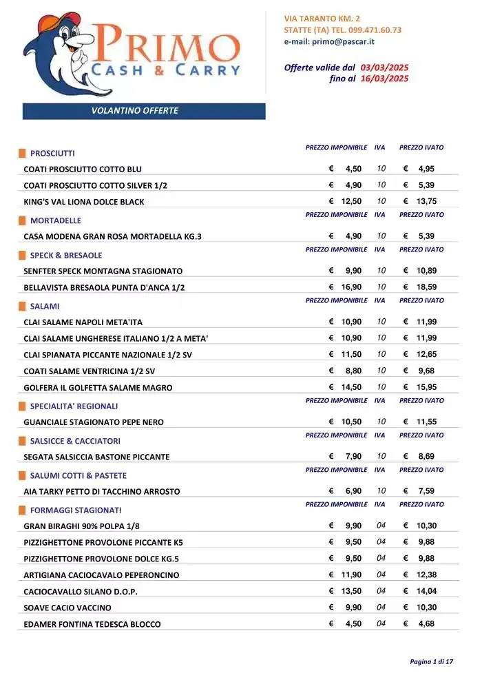 Offerte CASH volantino 2025 - 1