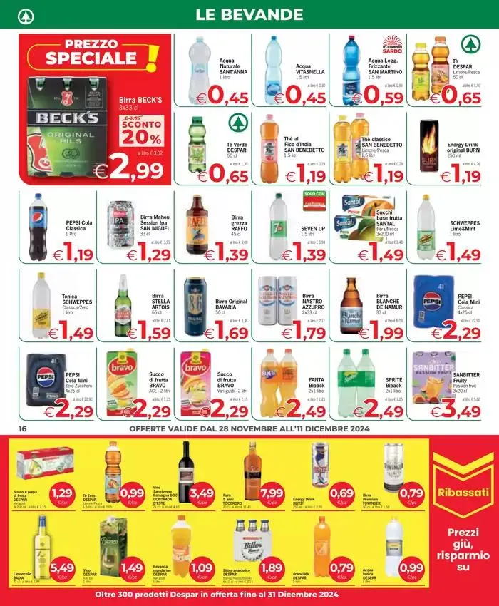Sottocosto da 28 novembre a 9 dicembre di 2024 - Pagina del volantino 16