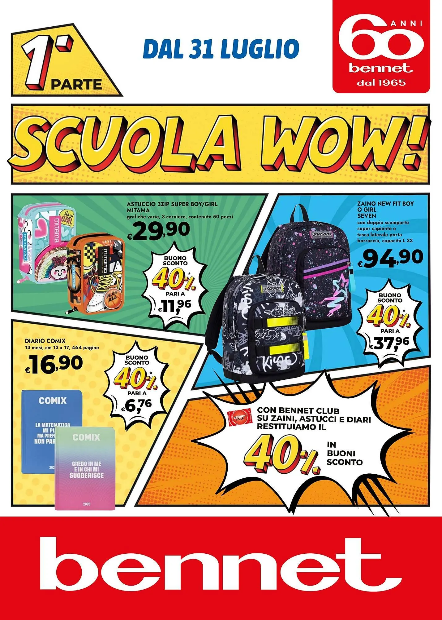 volantino Bennet da 31 agosto a 17 settembre di 2025 - Pagina del volantino 1