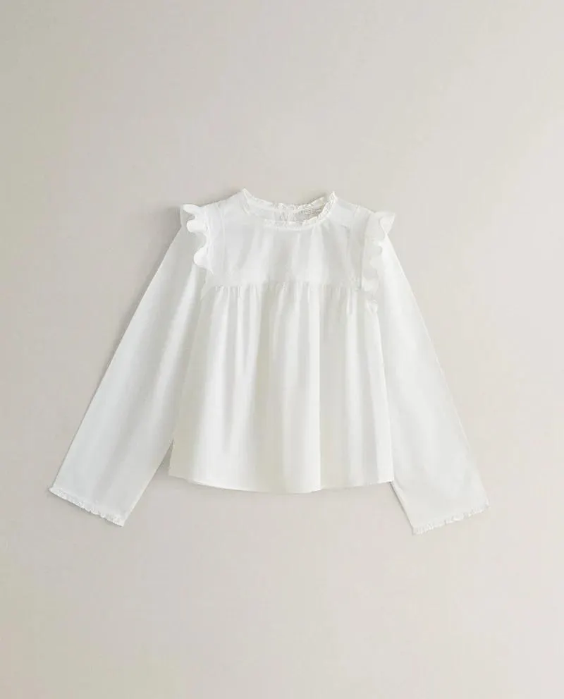 CAMICIA MERLETTO E VOLANT