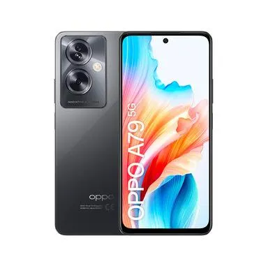 OPPO A79 5G Smartphone, AI Doppia fotocamera 50+2MP, Selfie 8MP, Display 6.72” 90HZ LCD FHD+, 5000mAh, RAM 8(Esp 4GB/6GB/8GB)+ROM 256GB (esp1TB), IPX4, [Versione Italia], Mistery Black