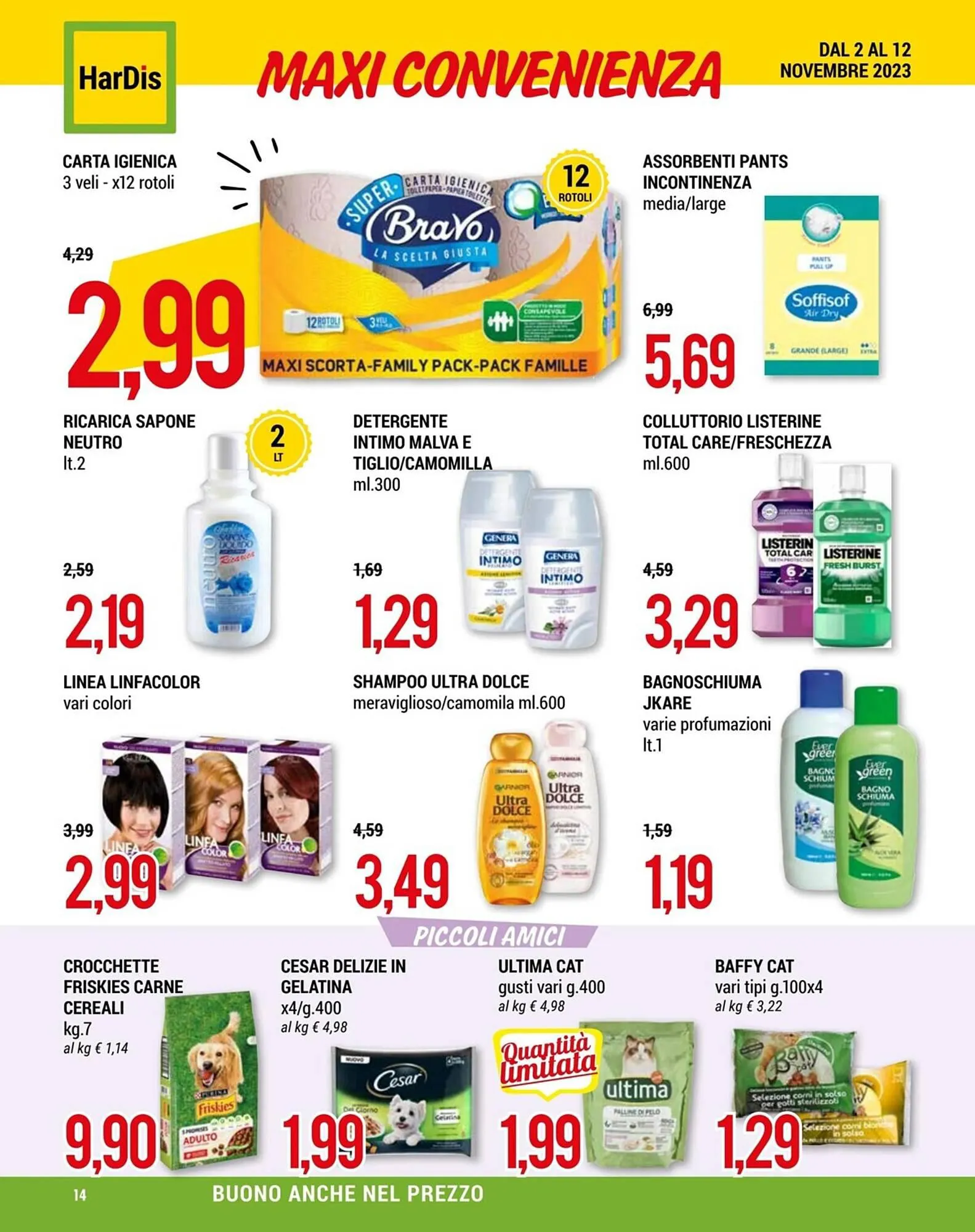 Volantino Hardis da 2 novembre a 12 novembre di 2023 - Pagina del volantino 14