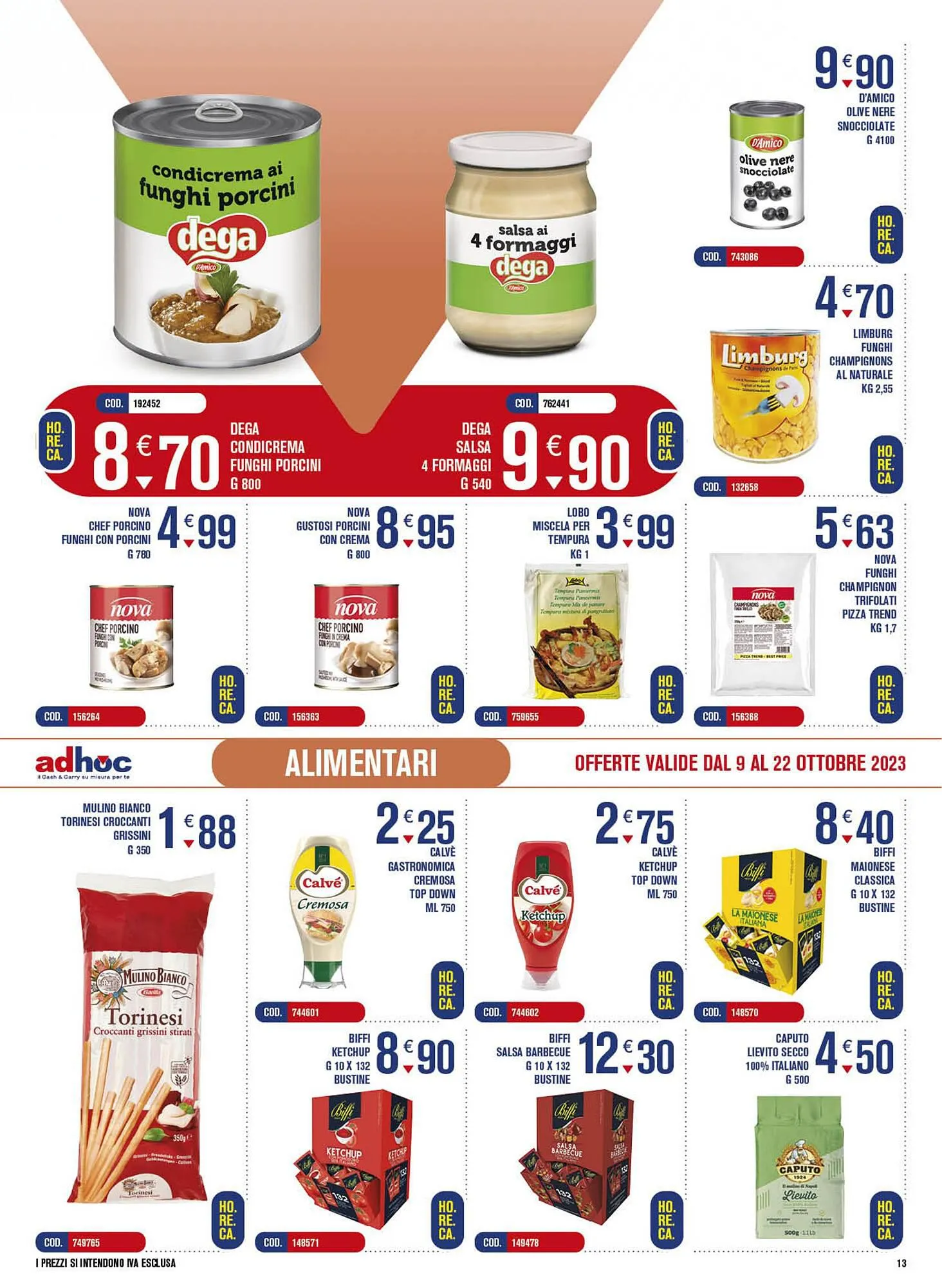 Volantino Adhoc da 9 ottobre a 22 ottobre di 2023 - Pagina del volantino 13