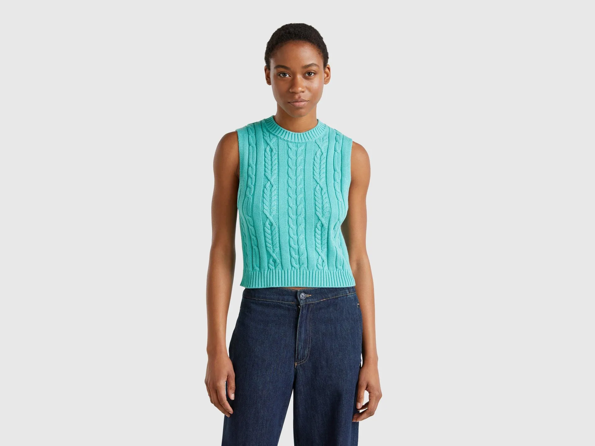 Gilet cropped a trecce